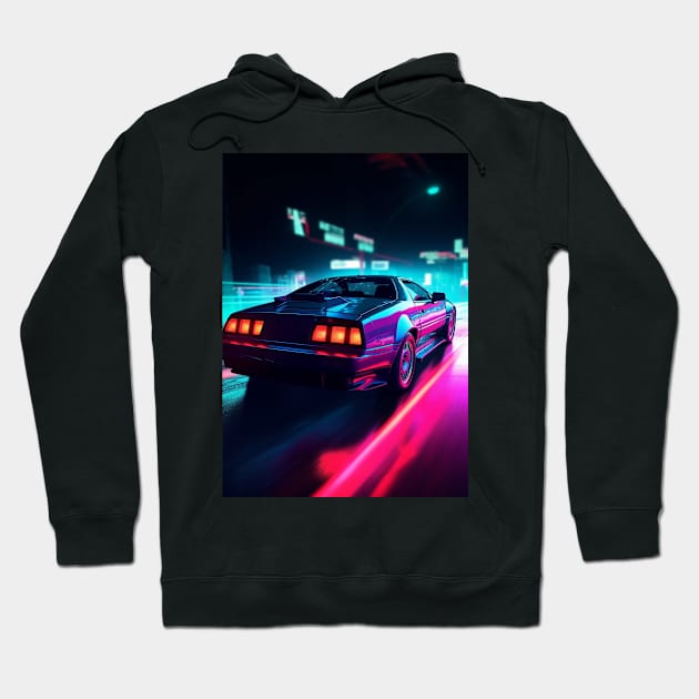 Rev Up Your Decor with High-Speed Racing Car Wall Art Print - Perfect for Motorsport Enthusiasts and Car Enthusiasts Alike! Hoodie by TSHIRT PLACE